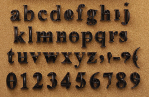 Press-In Letters Traditional Lowercase